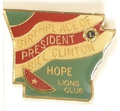 Clinton Hope, Arkansas Clutchback Pin