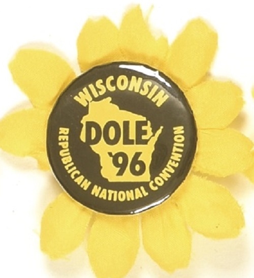 Dole Wisconsin 1996 Convention Pin