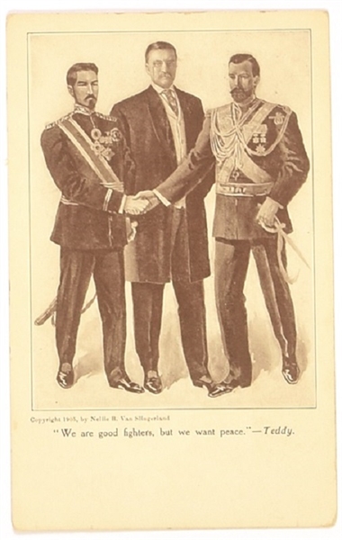 Roosevelt Russia-Japan War Peace Postcard