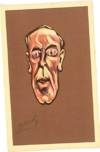 Woodrow Wilson Italian Postcard
