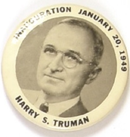 Truman Inauguration Black and White Celluloid