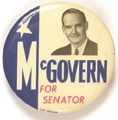 McGovern for Senator Blue Celluloid