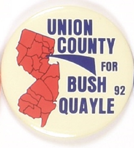 Union County, NJ, for Bush and Quayle