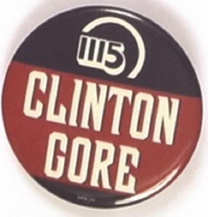 Clinton, Gore 1996 Labor Pin