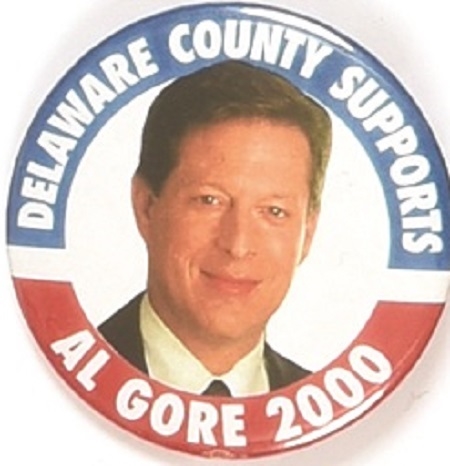 Delaware County, Ohio,  Supports Al Gore