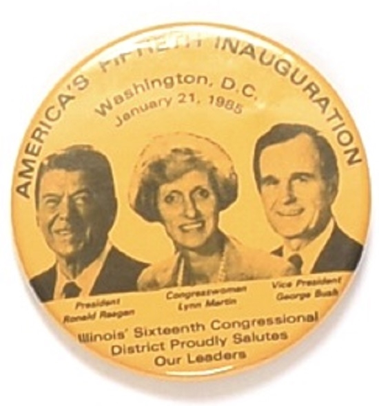 Reagan, Bush, Lynn Martin Illinois Celluloid