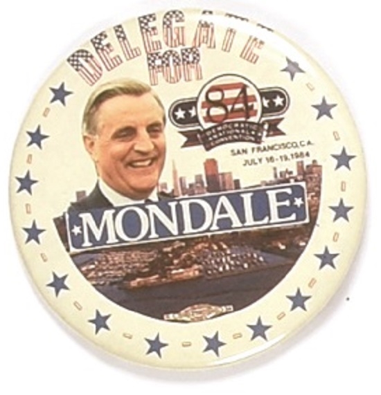 Mondale Convention Delegate Pin