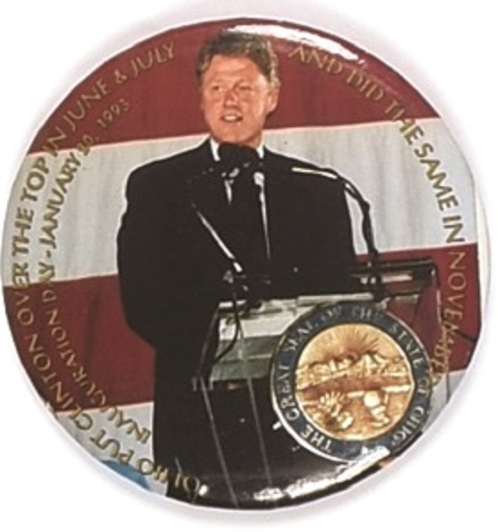 Clinton Ohio Inauguration Pin