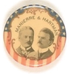 Manierre and Hartman New York Prohibition Party Jugate