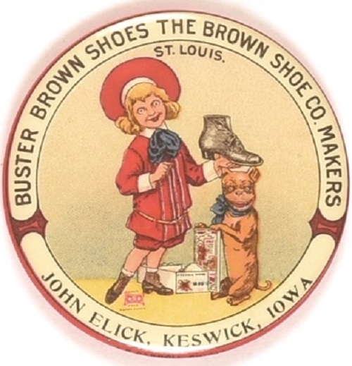 Brown Shoe Co. Keswick, Iowa, Advertising Mirror
