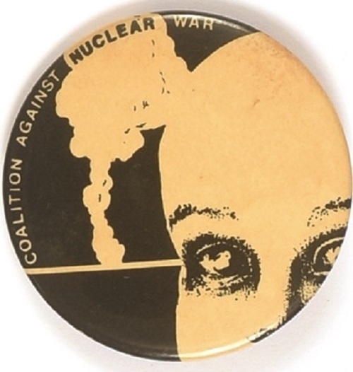 Coalition Against Nuclear War Mushroom Cloud Pin