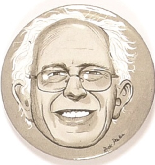 Bernie Sanders Limited Edition Black and White Pin