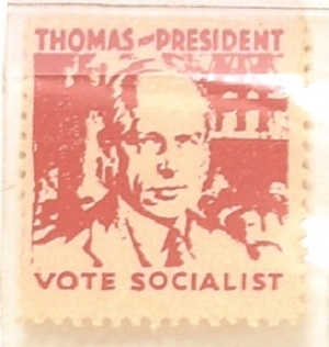 Norman Thomas Vote Socialist Stamp