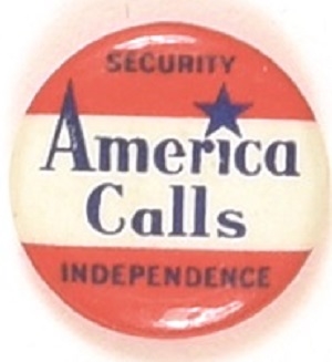 America Calls Patriotic Pin