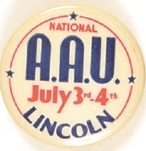National AAU 1939 Celluloid