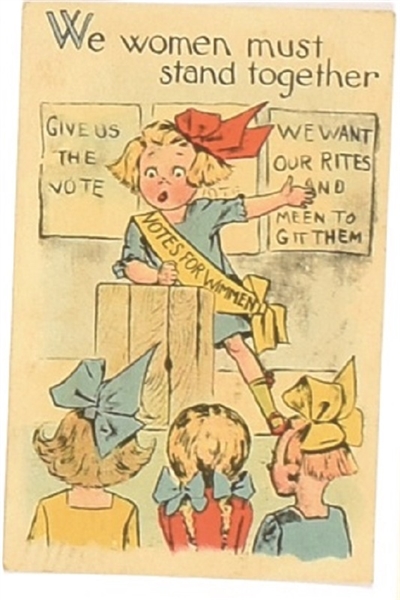 Suffrage We Women Must Stand Together Postcard
