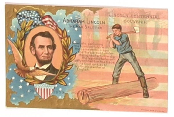 Abraham Lincoln Embossed Postcard