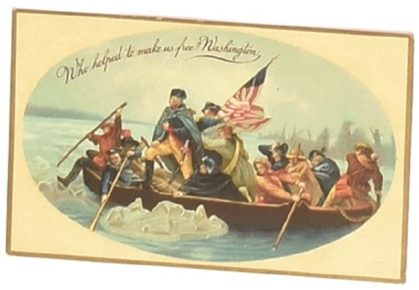 Washington Crosses the Delaware Postcard