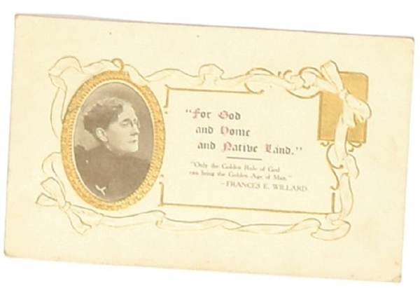 Frances Willard WCTU Postcard