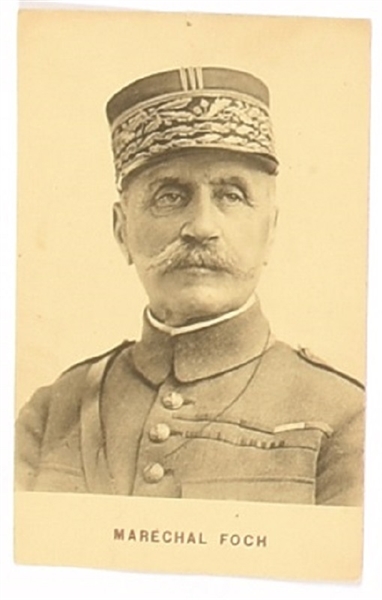 Marshal Foch World War I Postcard