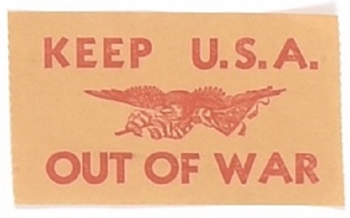 Keep USA Out of the War Sticker