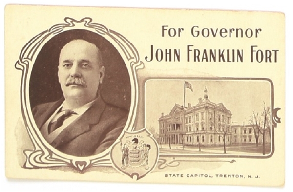 John Franklin Fort New Jersey Postcard