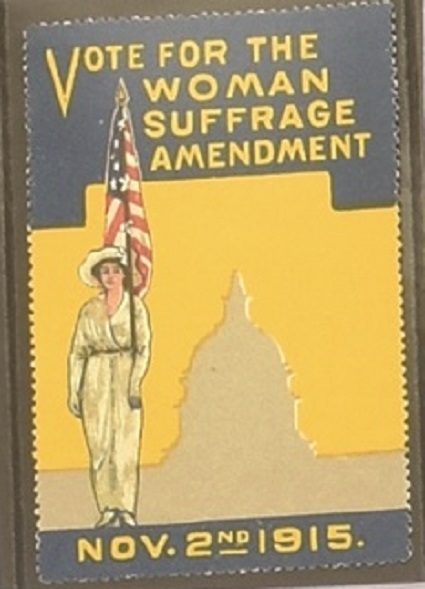 Vote for the Woman Suffrage Amendment 1915 Stamp