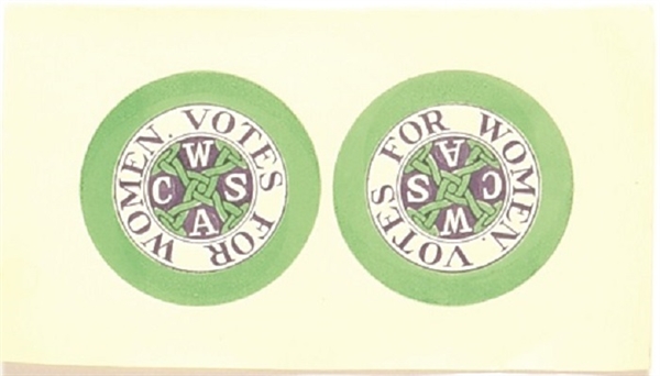 Votes for Women CWSA Pair of Decals