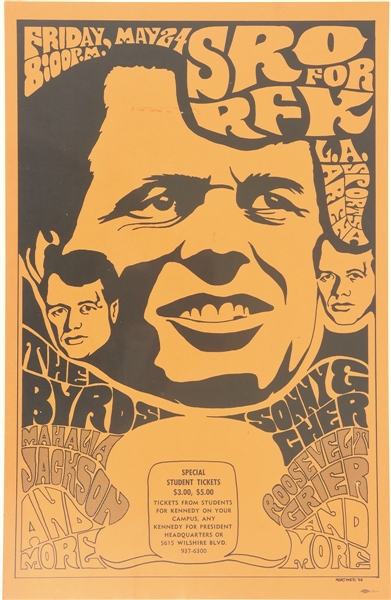 SRO for RFK Robert Kennedy Poster