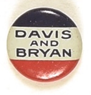 Davis and Bryan Scarce 1924 Litho