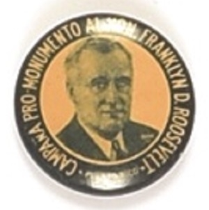 Puerto Rico Campaign for Franklin Roosevelt Monument Pin