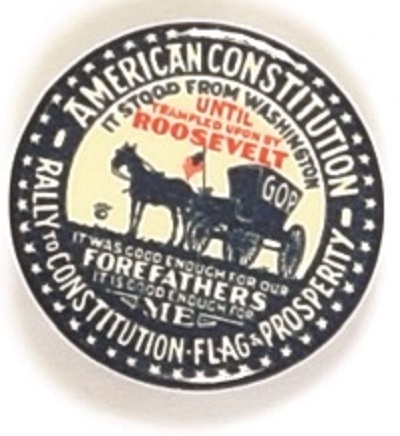 Landon American Constitution Horse and Buggy Pin