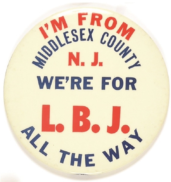 Middlesex County N.J. for LBJ All the Way