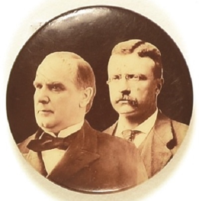 McKinley, Roosevelt Rich Sepia Jugate