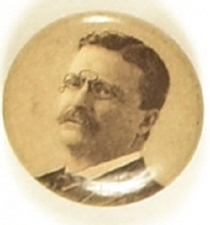 Theodore Roosevelt Smaller Sepia Celluloid