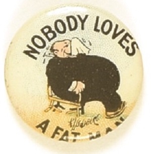 Nobody Loves a Fat Man Comic pin