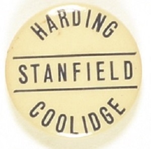 Harding, Coolidge, Stanfield Oregon Coattail