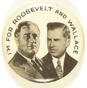Roosevelt, Wallace St. Louis Button Jugate