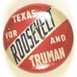 Roosevelt and Truman Texas Litho