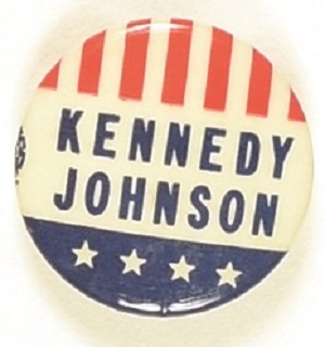 Kennedy, Johnson "Upside Down" Pin