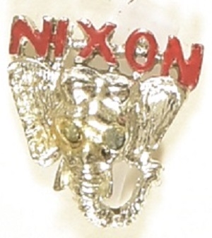 Nixon GOP Elephant Charm