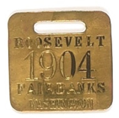 Roosevelt, Fairbanks Brass Fob
