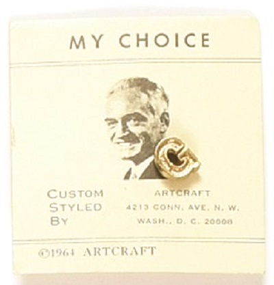 Goldwater "G" Lapel Pin with My Choice Card