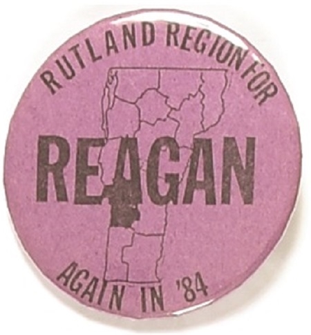 Rutland Vermont for Reagan