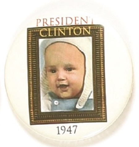 Bill Clinton Baby Photo Celluloid