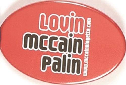 Lovin McCain, Palin Oval Celluloid