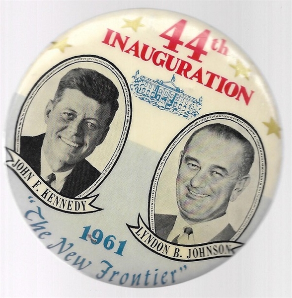 Kennedy, Johnson New Frontier Inaugural Pin