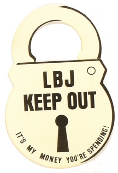 LBJ Keep Out Cardboard Lock Hanger