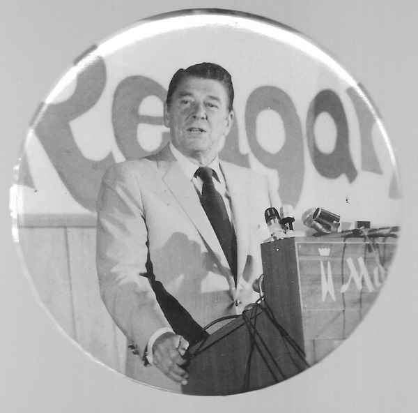 Reagan Unusual 1980 Photo Celluloid