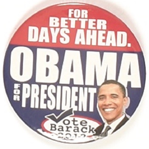 Obama for Better Days Ahead